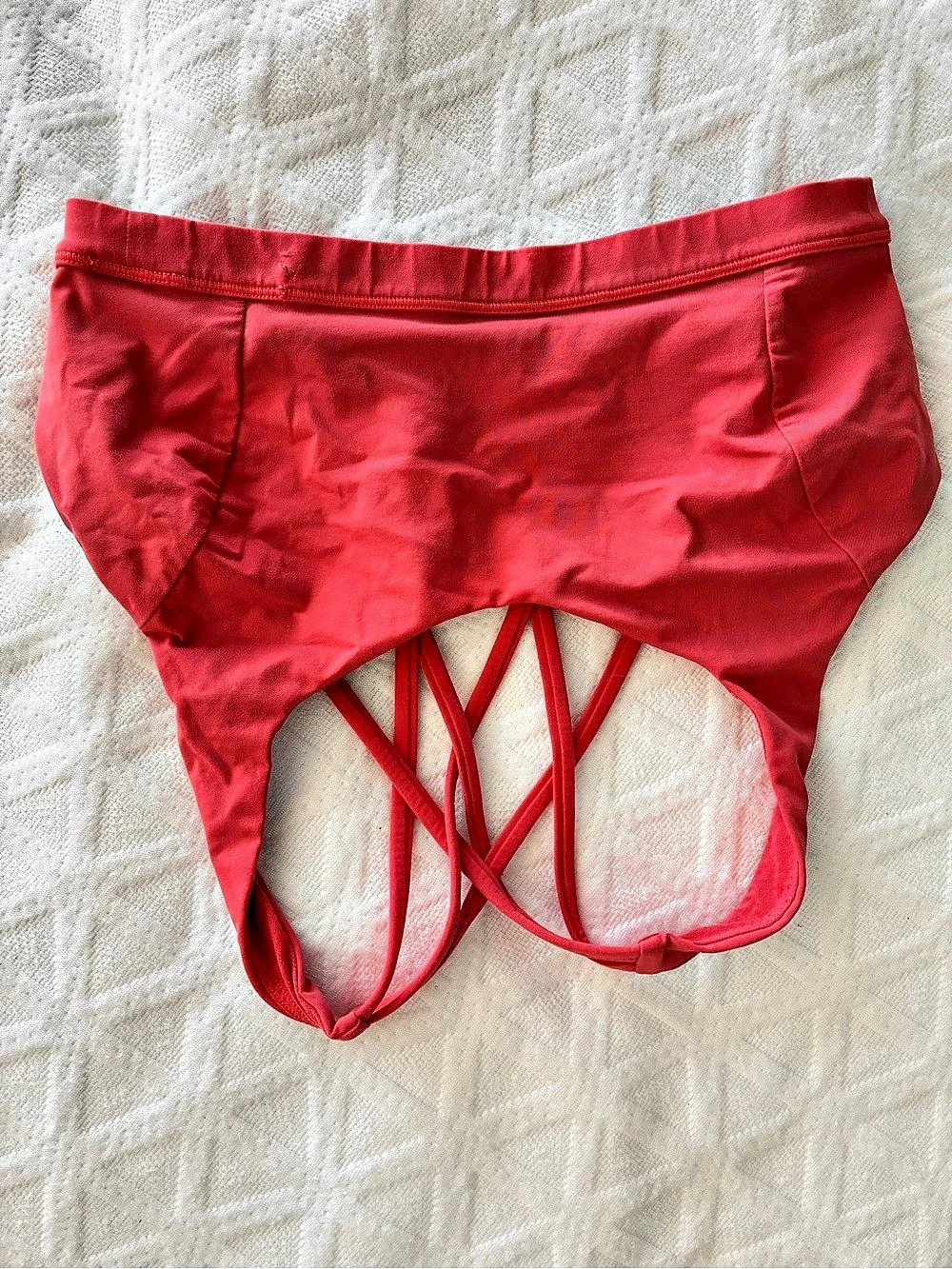 lululemon Pink Strappy Bikini Bottom